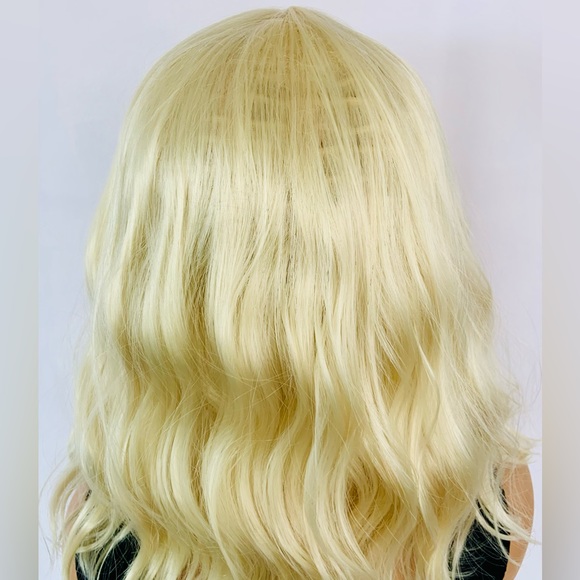 SALE💄14” Blonde Synthetic Wig w Bangs for Your Favorite Ball Cap / Scarf / Toque - Picture 7 of 9
